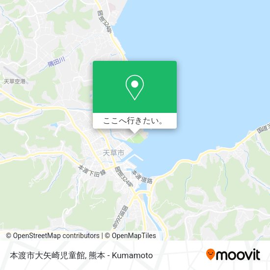 本渡市大矢崎児童館地図