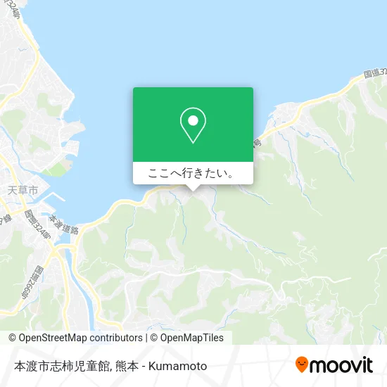 本渡市志柿児童館地図