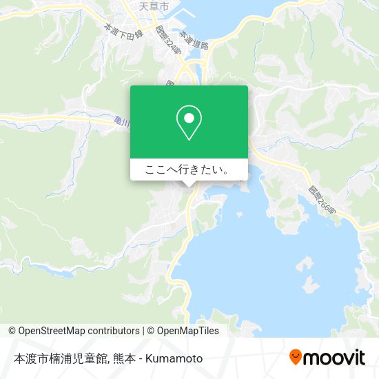 本渡市楠浦児童館地図