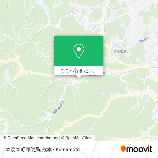 本渡本町郵便局地図