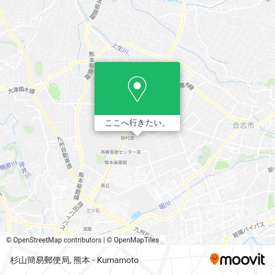 杉山簡易郵便局地図