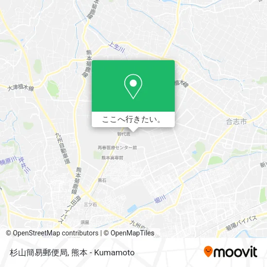 杉山簡易郵便局地図