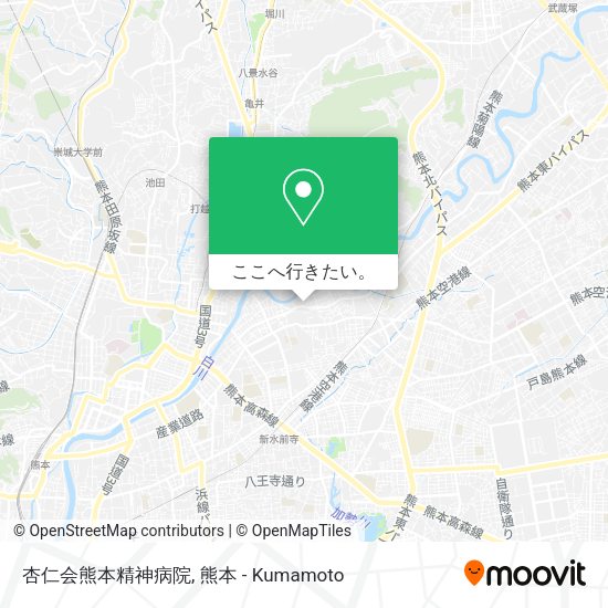 杏仁会熊本精神病院地図