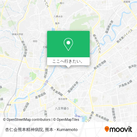 杏仁会熊本精神病院地図