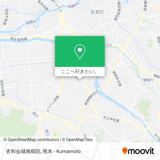 杏和会城南病院地図