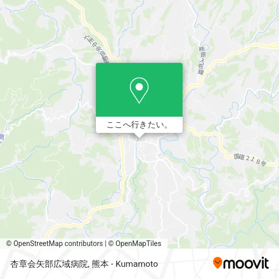 杏章会矢部広域病院地図