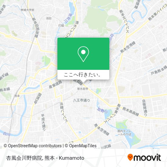 杏風会川野病院地図