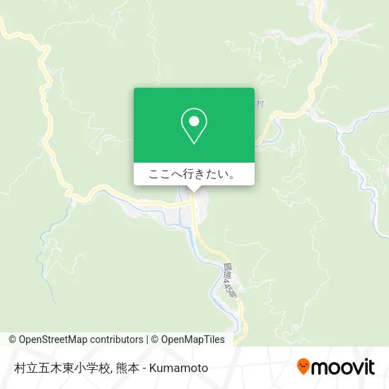 村立五木東小学校地図