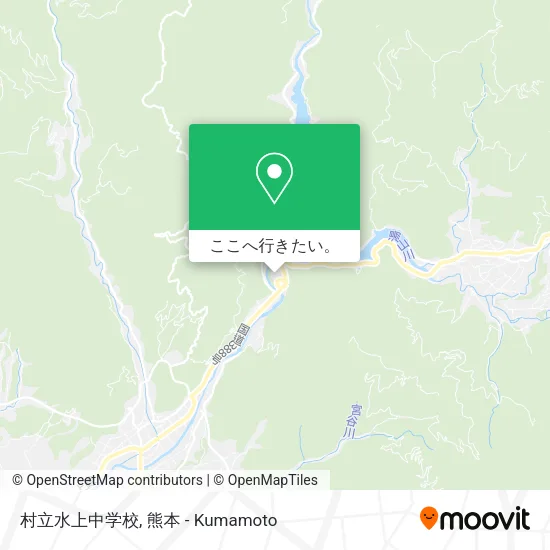 村立水上中学校地図