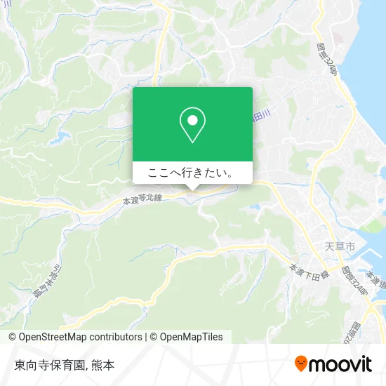 東向寺保育園地図