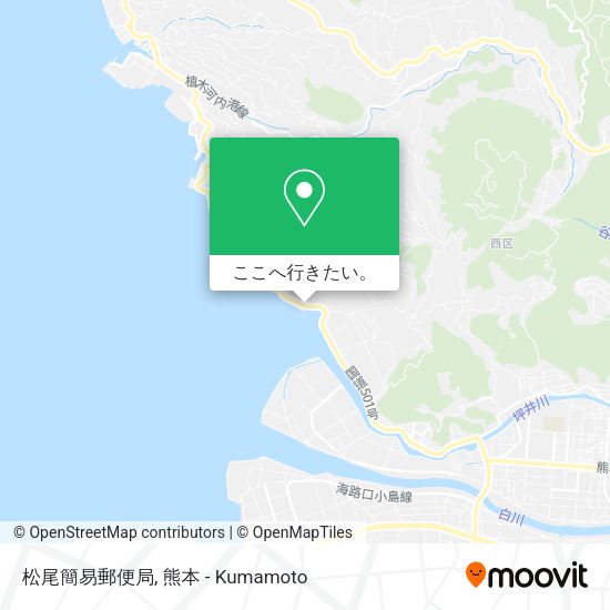 松尾簡易郵便局地図