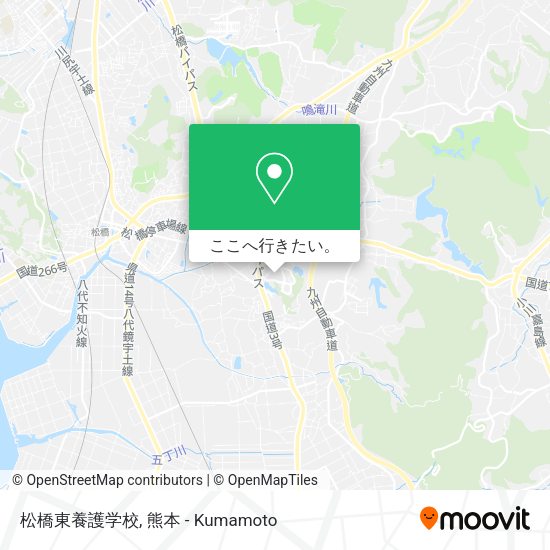 松橋東養護学校地図