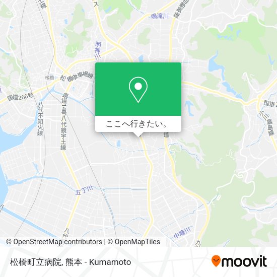 松橋町立病院地図