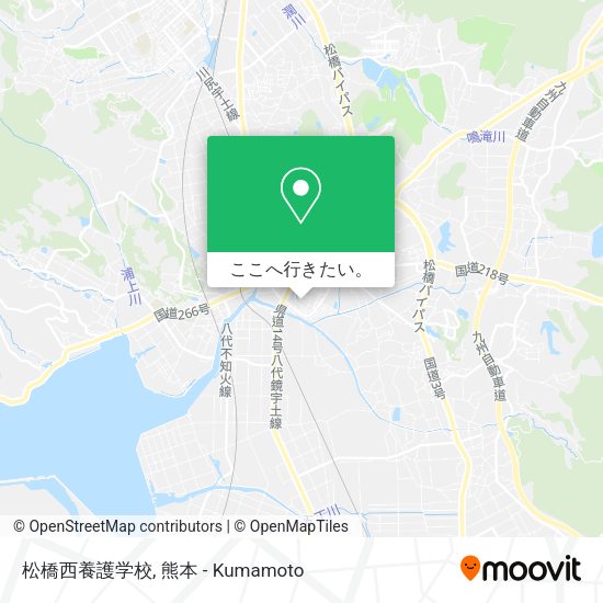 松橋西養護学校地図