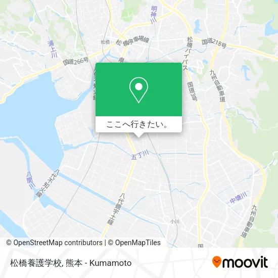 松橋養護学校地図