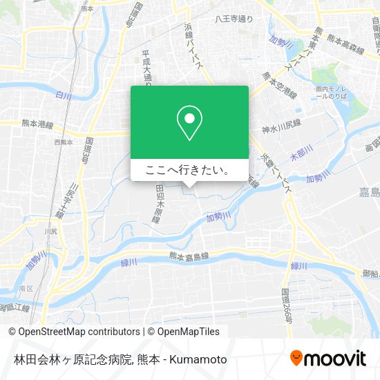 林田会林ヶ原記念病院地図