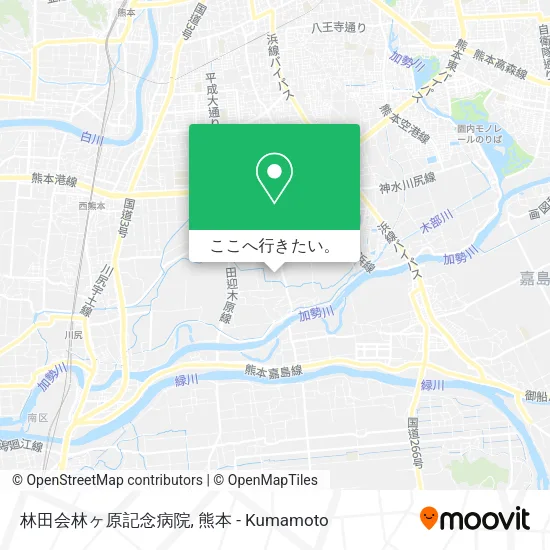 林田会林ヶ原記念病院地図