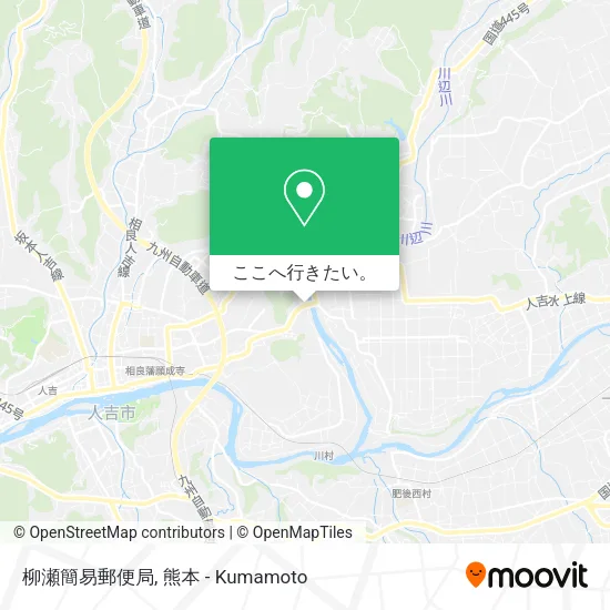 柳瀬簡易郵便局地図