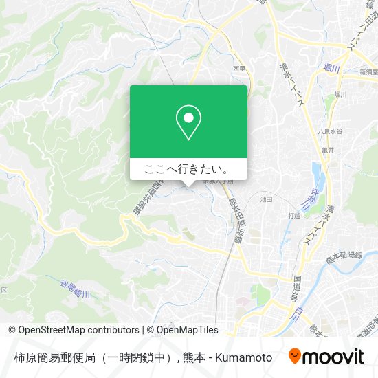 柿原簡易郵便局（一時閉鎖中）地図