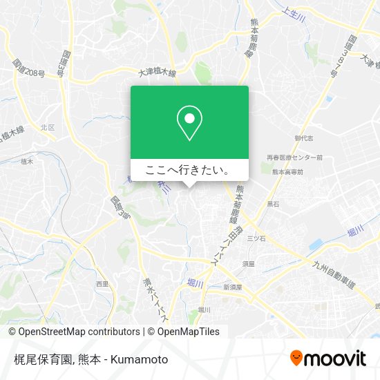 梶尾保育園地図