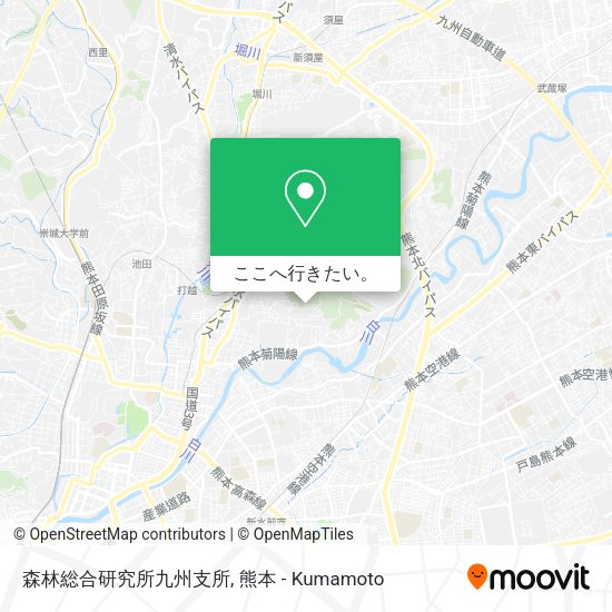 森林総合研究所九州支所地図