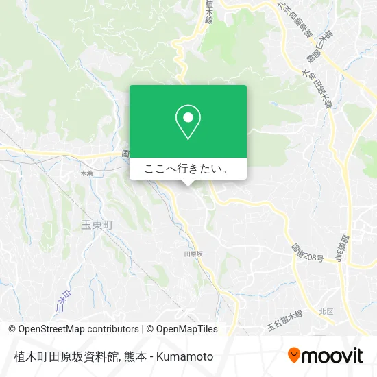 植木町田原坂資料館地図
