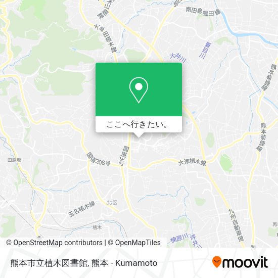 熊本市立植木図書館地図