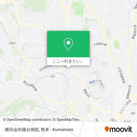 横田会向陽台病院地図