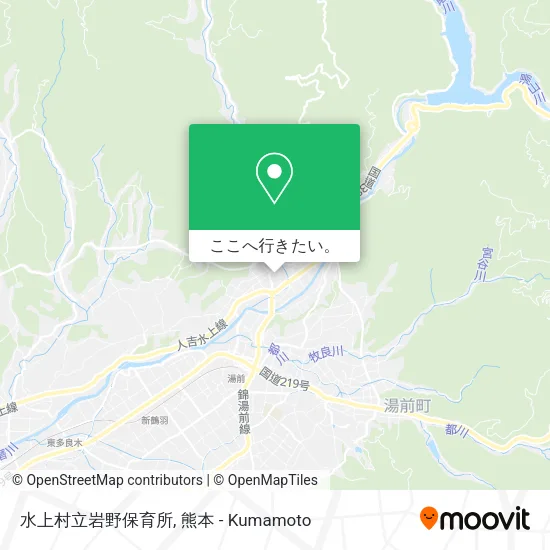 水上村立岩野保育所地図