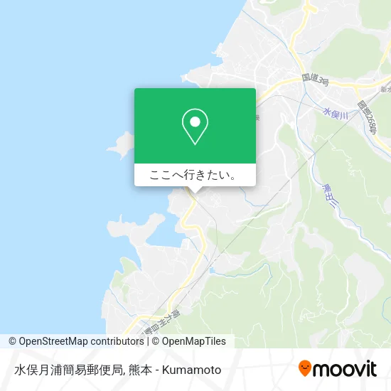 水俣月浦簡易郵便局地図