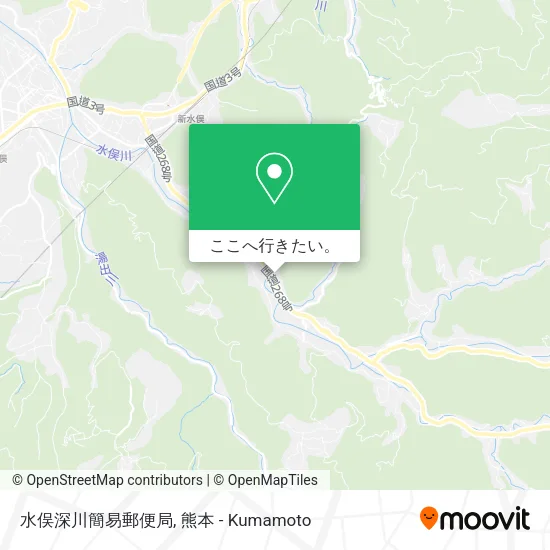 水俣深川簡易郵便局地図