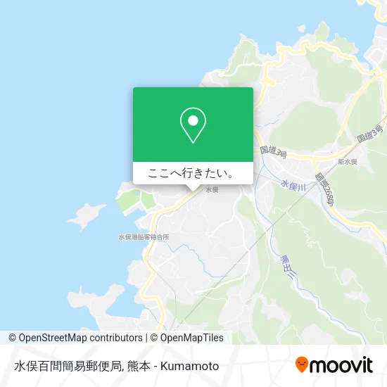 水俣百間簡易郵便局地図