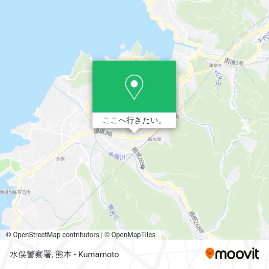 水俣警察署地図