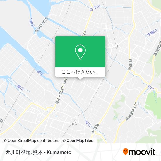氷川町役場地図
