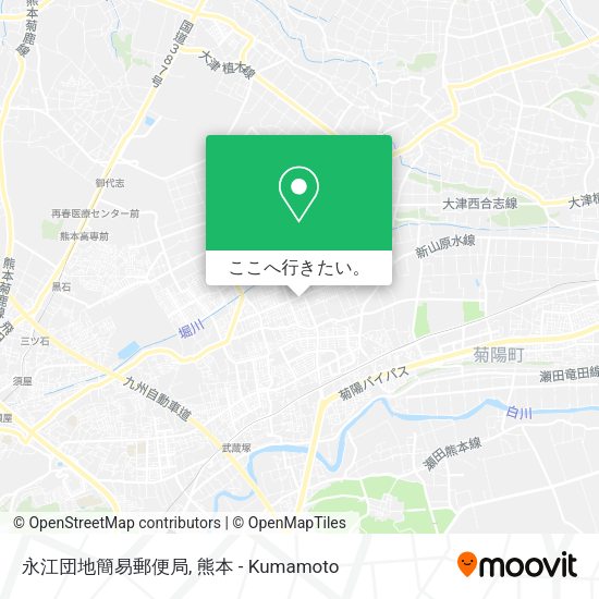 永江団地簡易郵便局地図