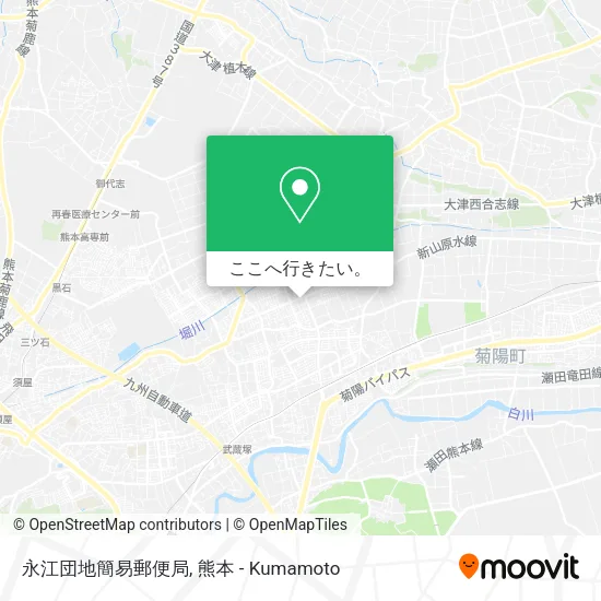 永江団地簡易郵便局地図