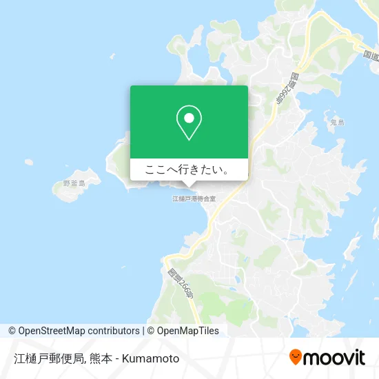 江樋戸郵便局地図