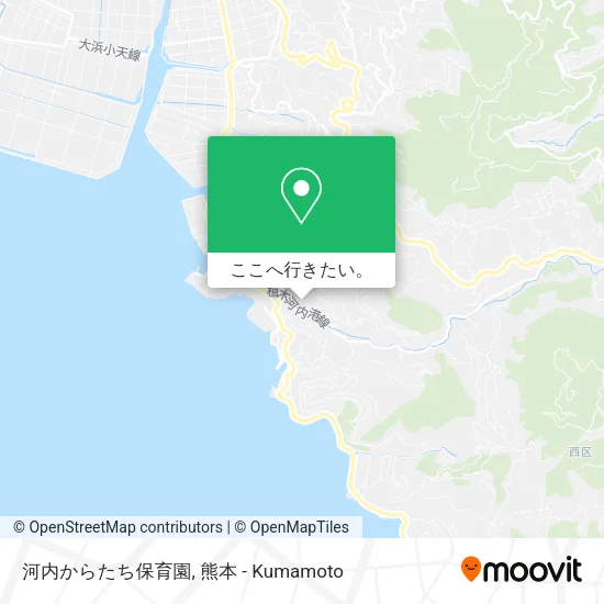 河内からたち保育園地図