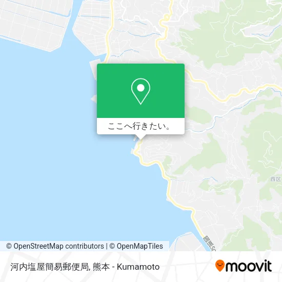 河内塩屋簡易郵便局地図