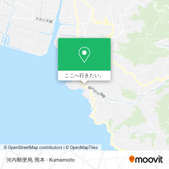 河内郵便局地図
