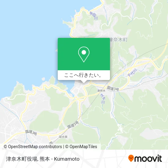 津奈木町役場地図