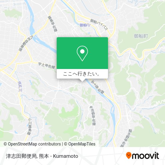 津志田郵便局地図