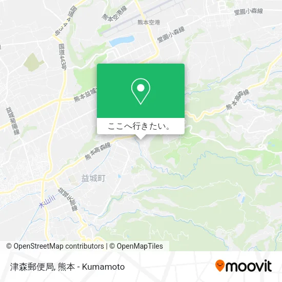 津森郵便局地図