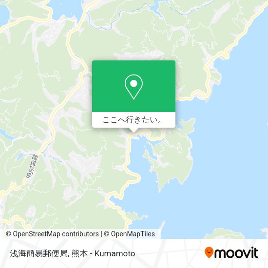 浅海簡易郵便局地図