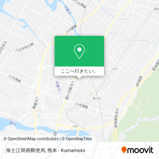 海士江簡易郵便局地図
