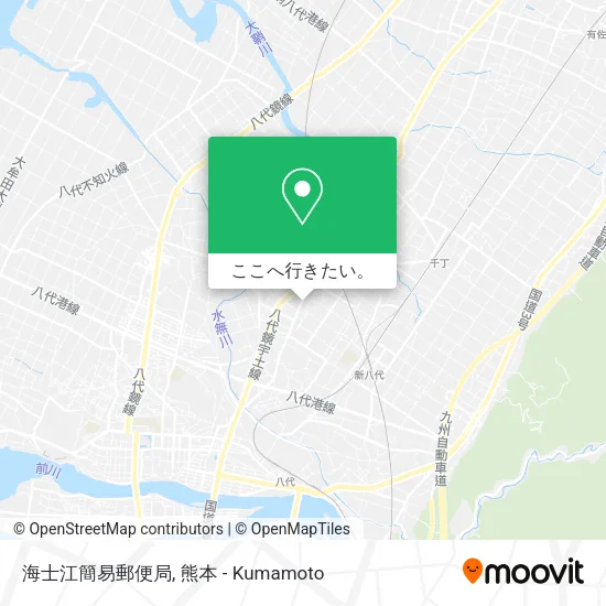 海士江簡易郵便局地図