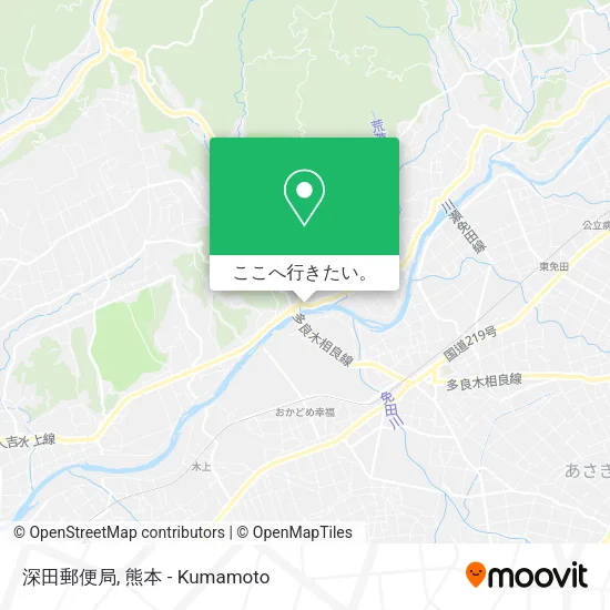深田郵便局地図