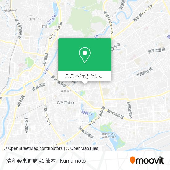 清和会東野病院地図