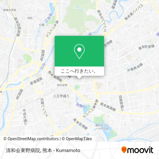 清和会東野病院地図