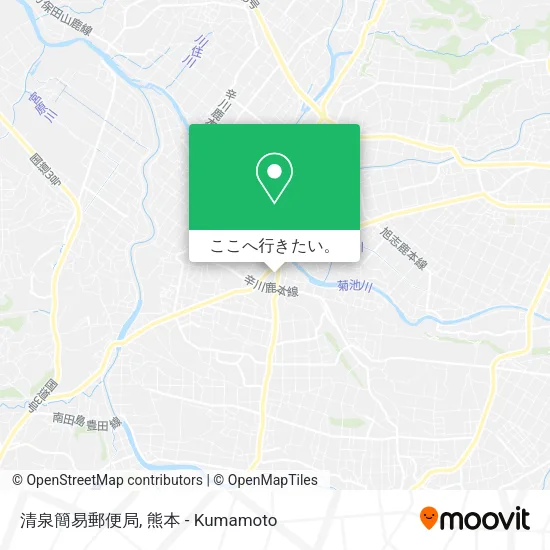 清泉簡易郵便局地図